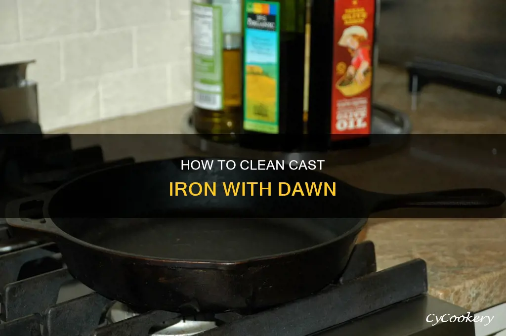 can you use dawn on a cast iron pan