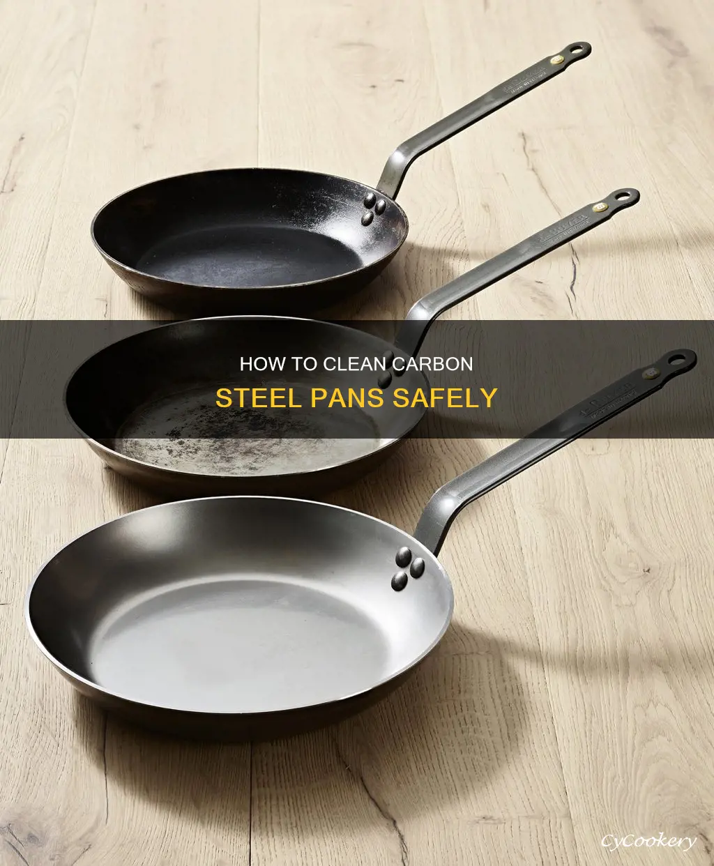 can you use dish soap on carbon steel pan