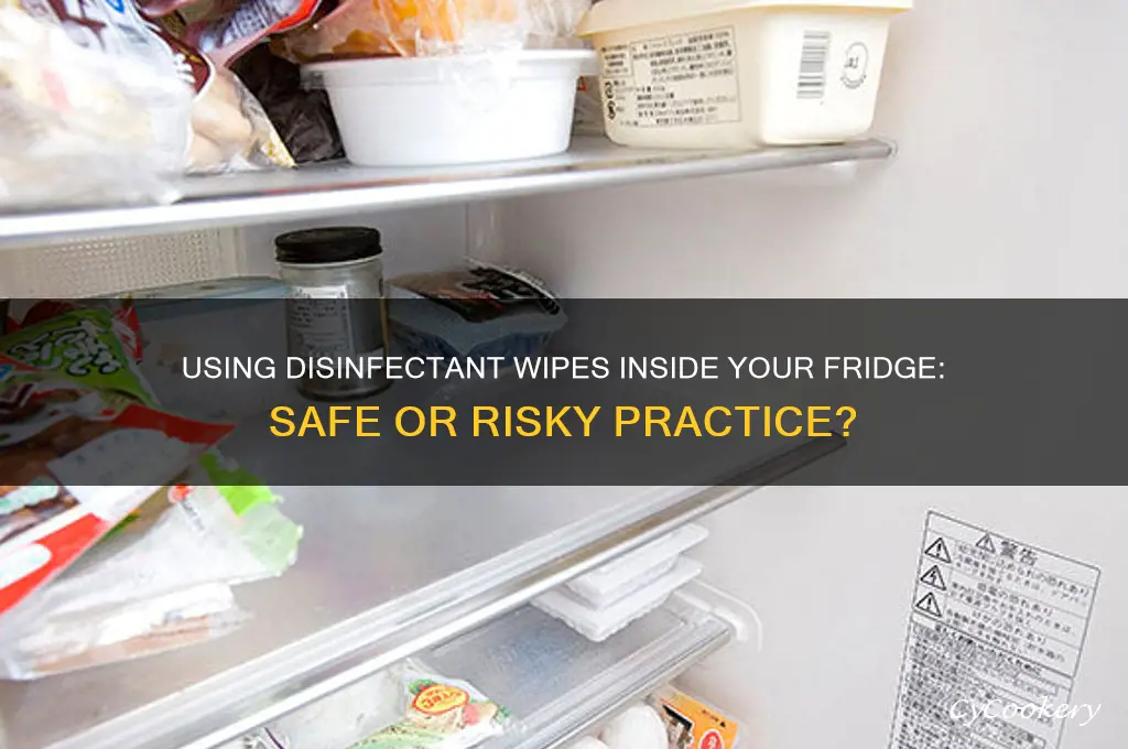 can you use disinfectant wipes inside refrigerator
