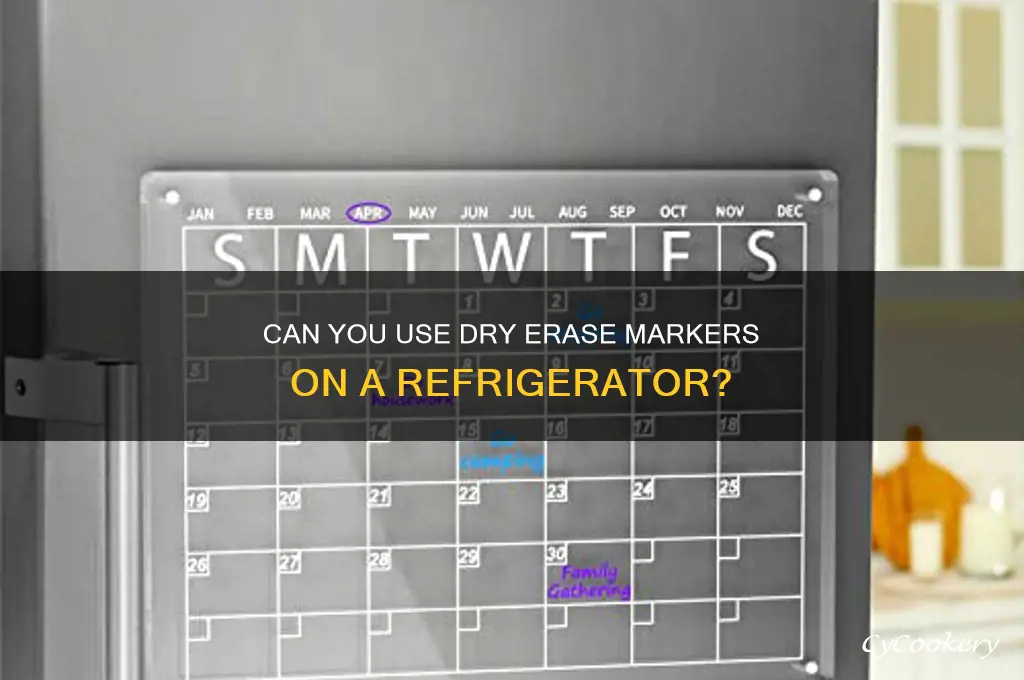 can you use dry erase markers on a refrigerator