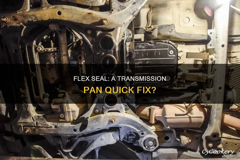 can you use flex seal on a tranny pay pan