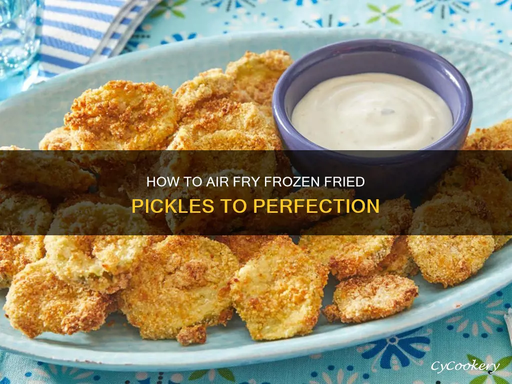 can you use frozen fried pickles in air fryer