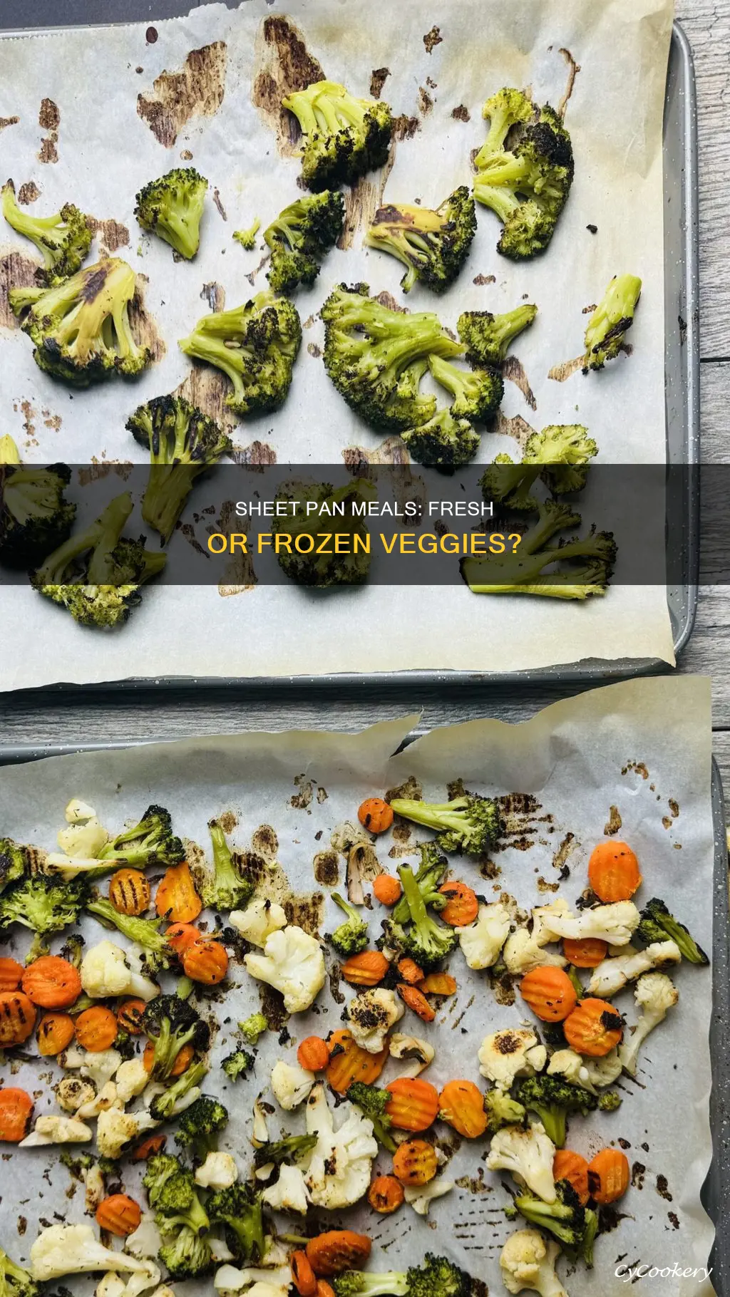 can you use frozen vegetables for sheet pan meals