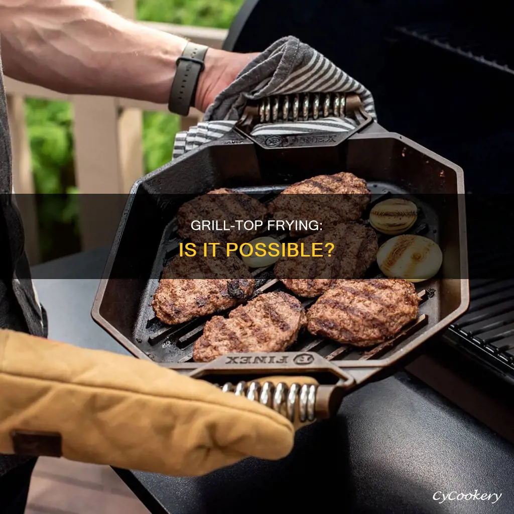 can you use fry pan on grill