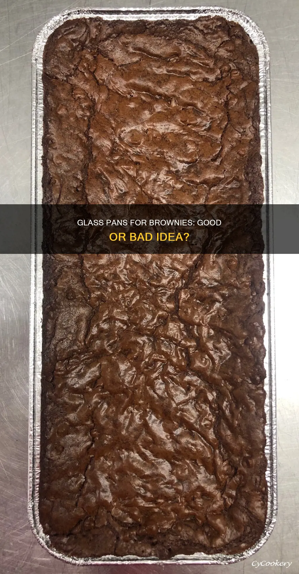 can you use glass pan for brownies