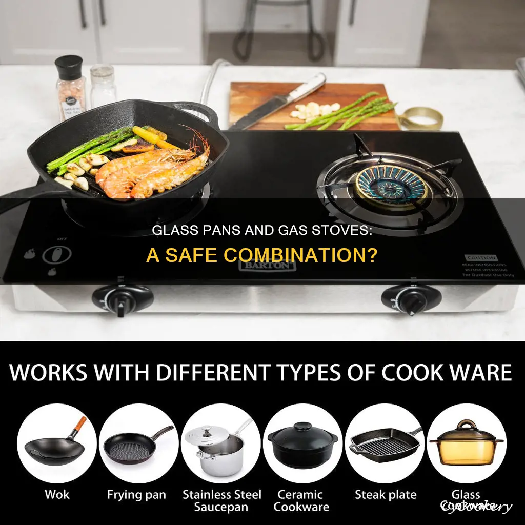 can you use glass pans on a gas stove