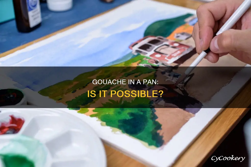 can you use gouache in a pan