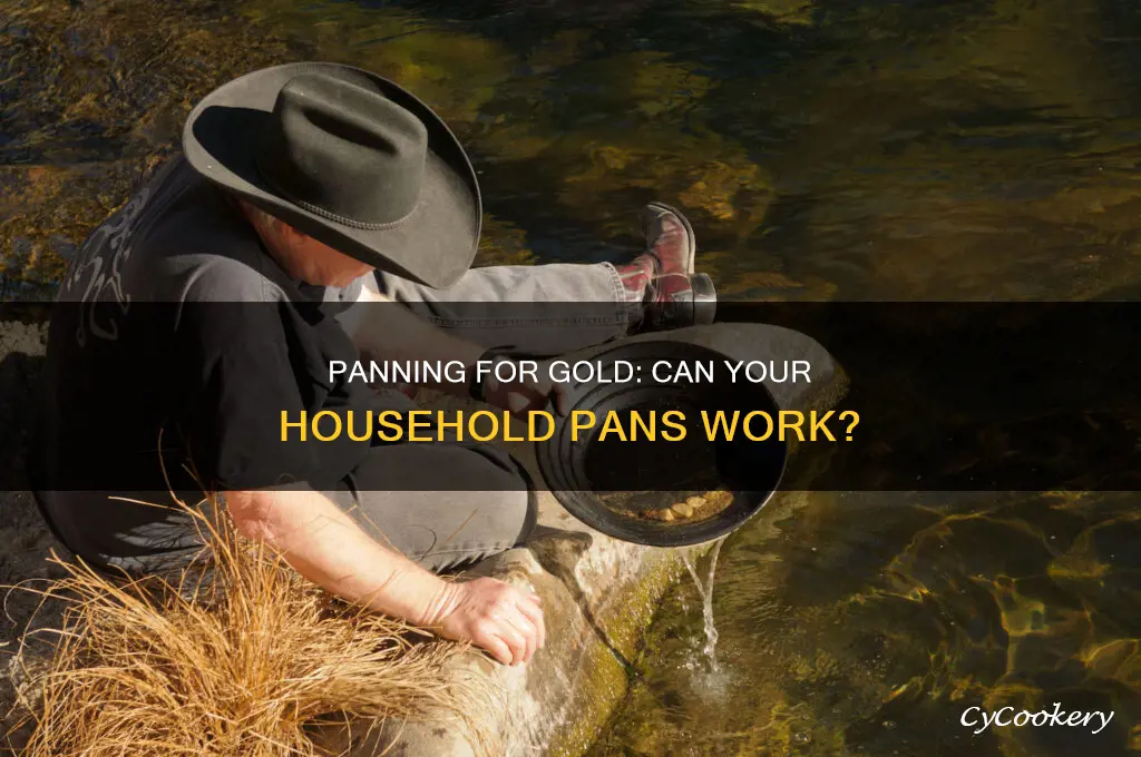 can you use household pans for gold prspecting