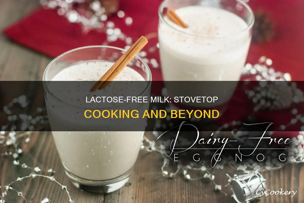 can you use lactose free milk in stovetop pan