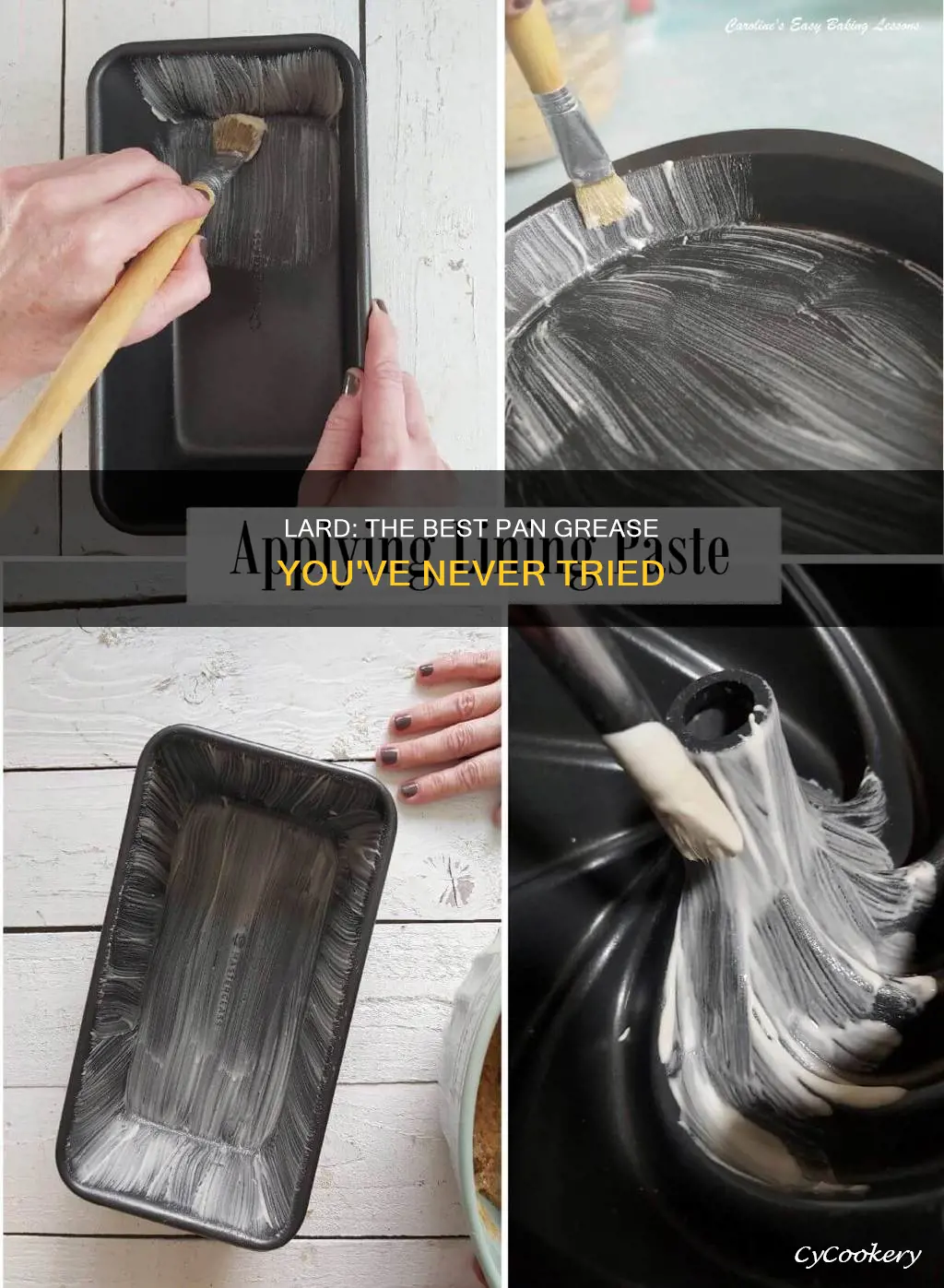 can you use lard to grease a pan