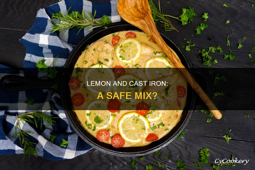 can you use lemon in a cast iron pan