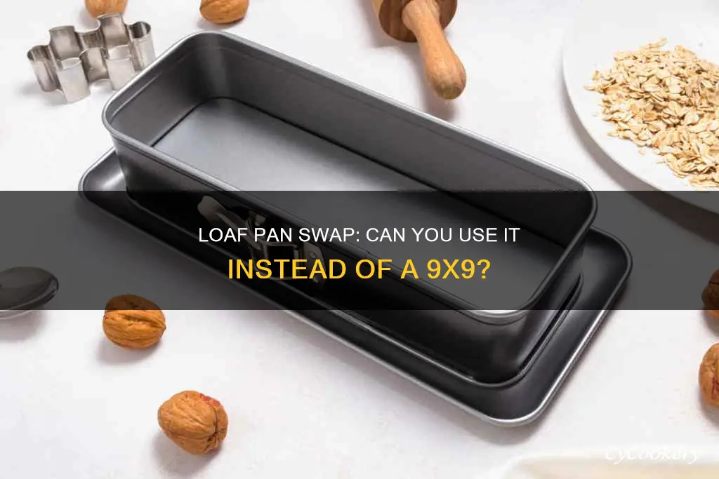 can you use loaf pan instead of 9x9