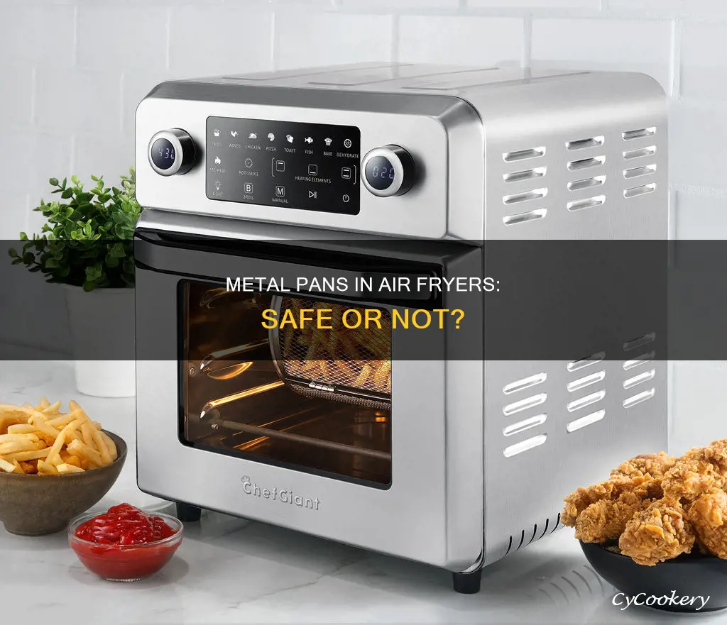 can you use metal pan in air fryer