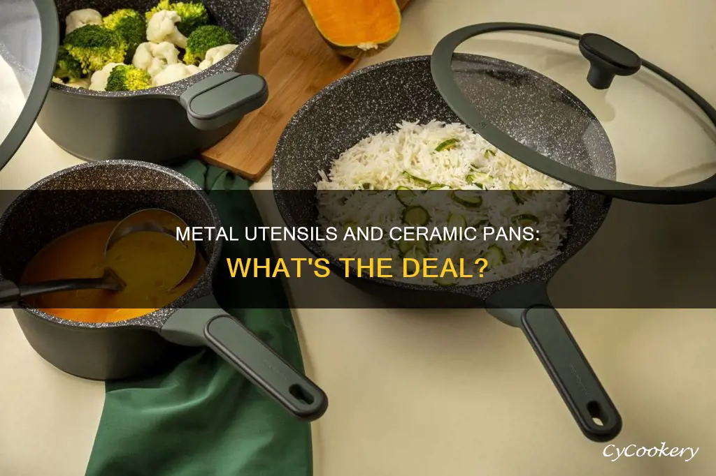 can you use metal utensils on ceramic coated pans