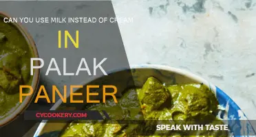 Using Milk Instead of Cream in Palak Paneer: A Smart Substitute?