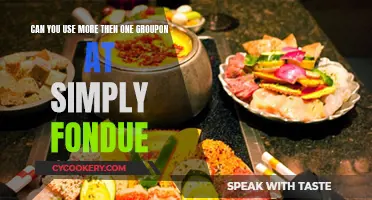 How Many Groupons Can You Use at Simply Fondue?