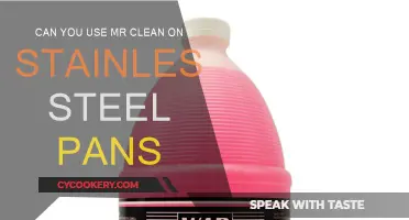 Cleaning Stainless Steel Pans with Mr. Clean