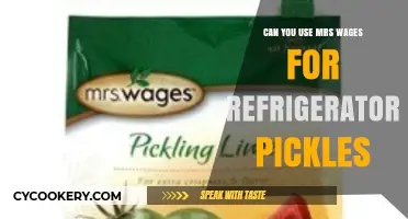 Using Mrs. Wages for Refrigerator Pickles: A Quick Guide