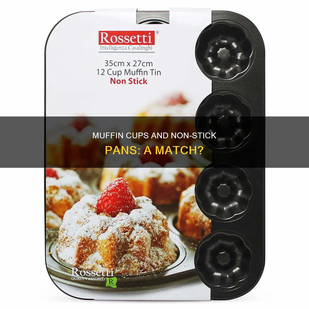 can you use muffin cups in a non stick pan