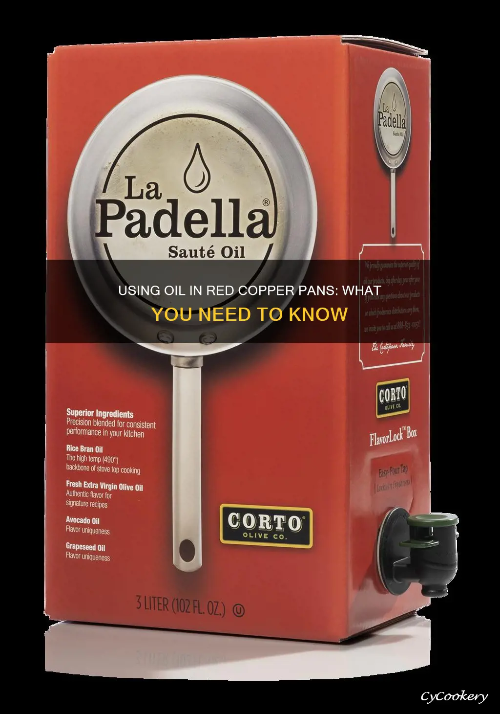 can you use oil in red copper pan