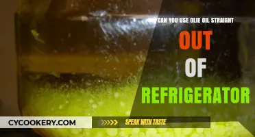 Chilled Olive Oil: Safe to Use Straight from the Fridge?