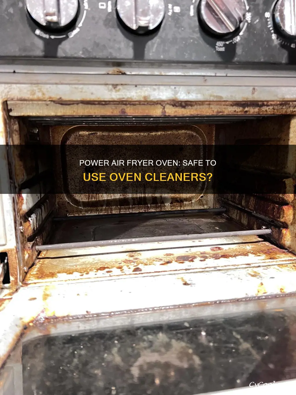 can you use oven clean on power air fryer oven