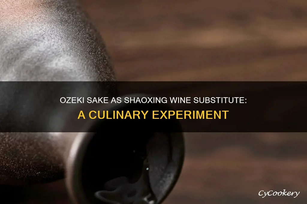 can you use ozeki sake for shaoxing rice wine