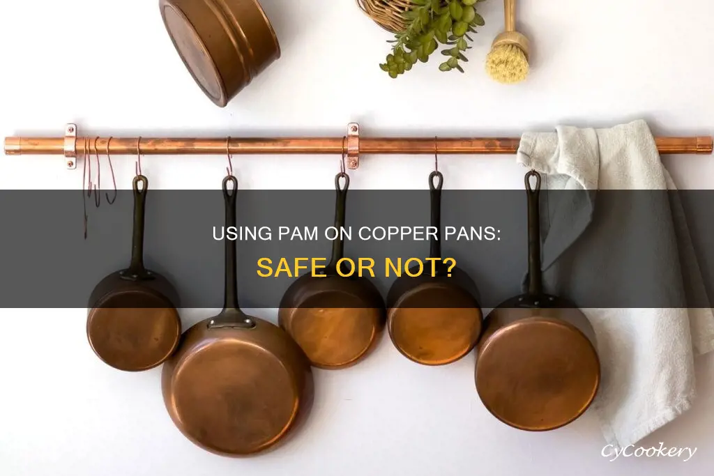 can you use pam on copper pans