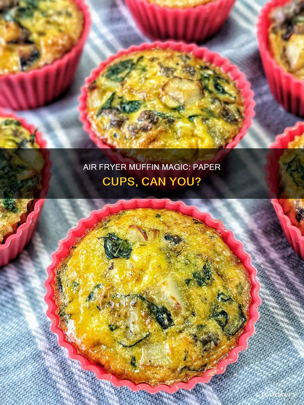 can you use paper muffin cups in air fryer