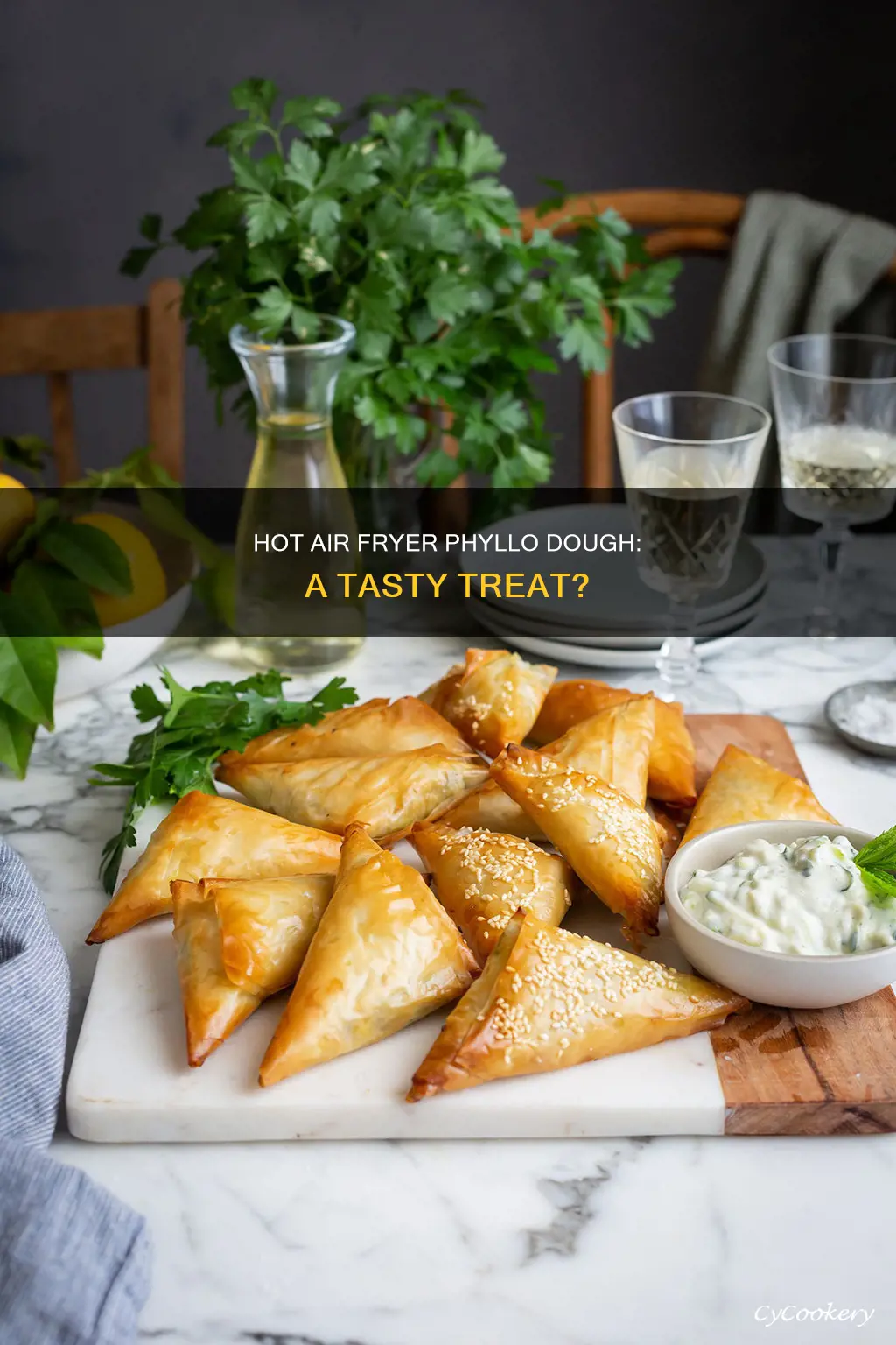 can you use phyllo dough in a hot air fryer