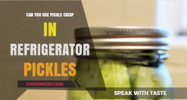 Using Pickle Crisp in Refrigerator Pickles: Tips and Tricks