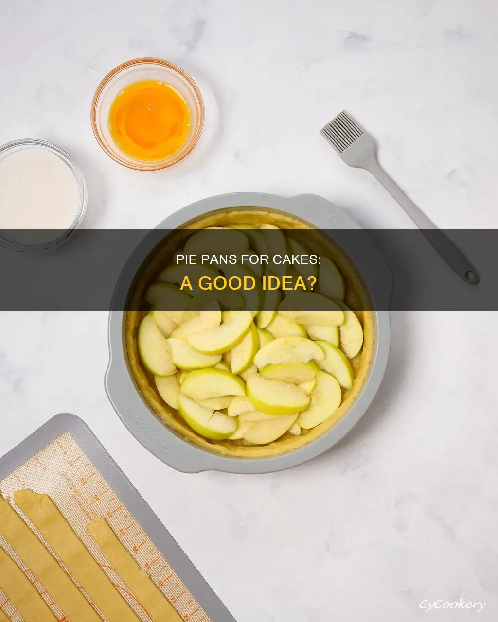 can you use pie pan for cake