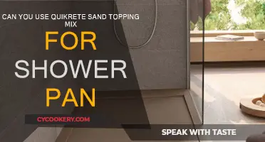 The Best Mix for Shower Pan: Quikrete Sand Topping