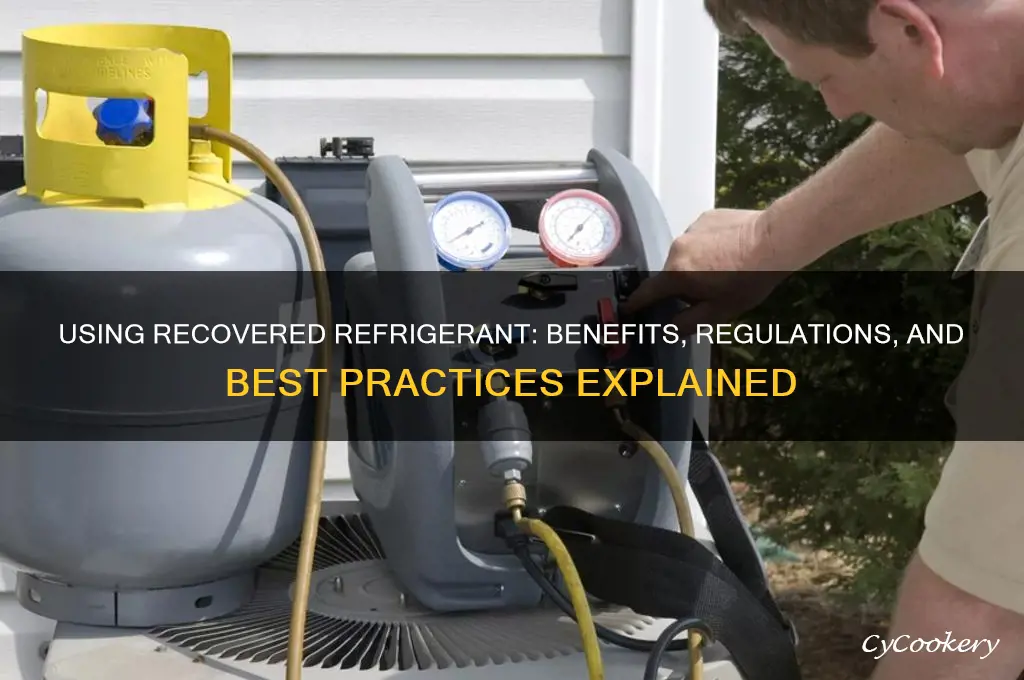 can you use recovered refrigerant