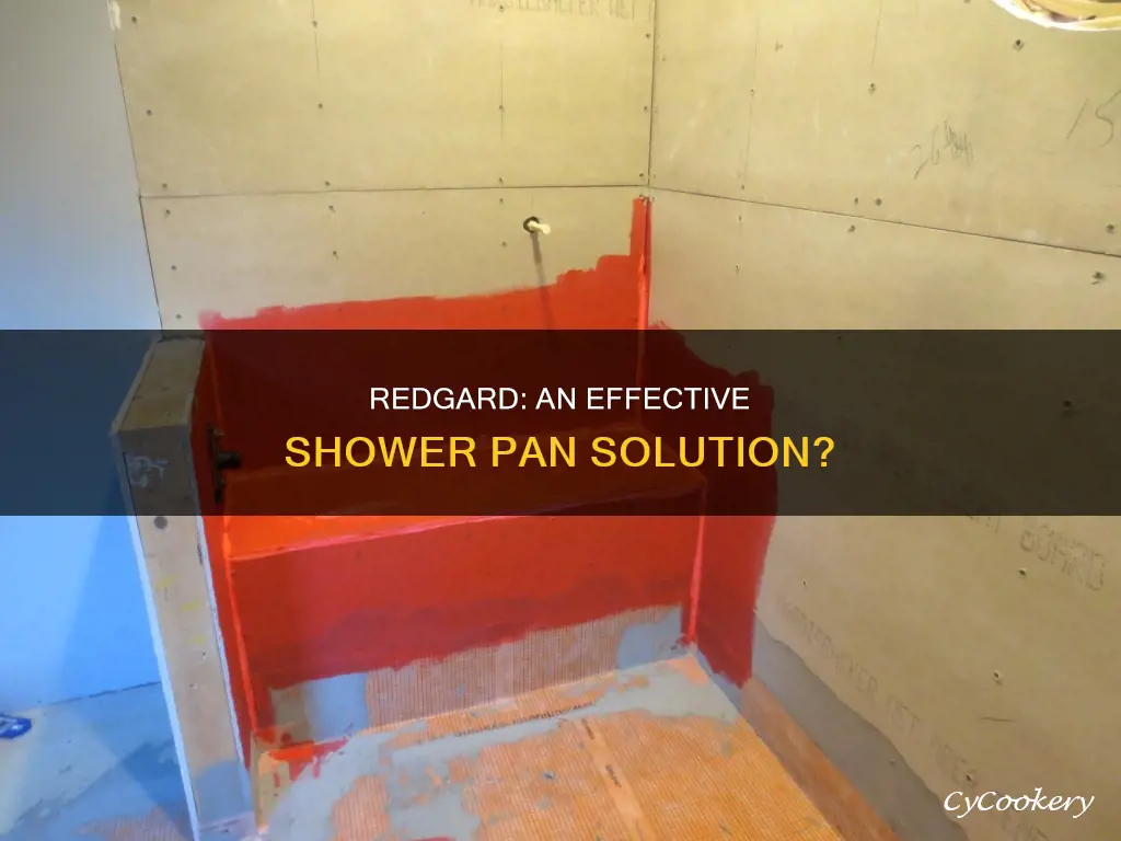 can you use redgard as a shower pan