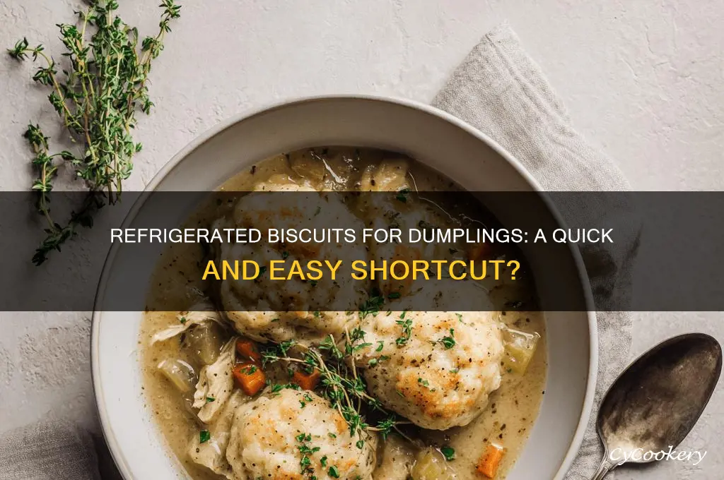 can you use refrigerated biscuits for dumplings