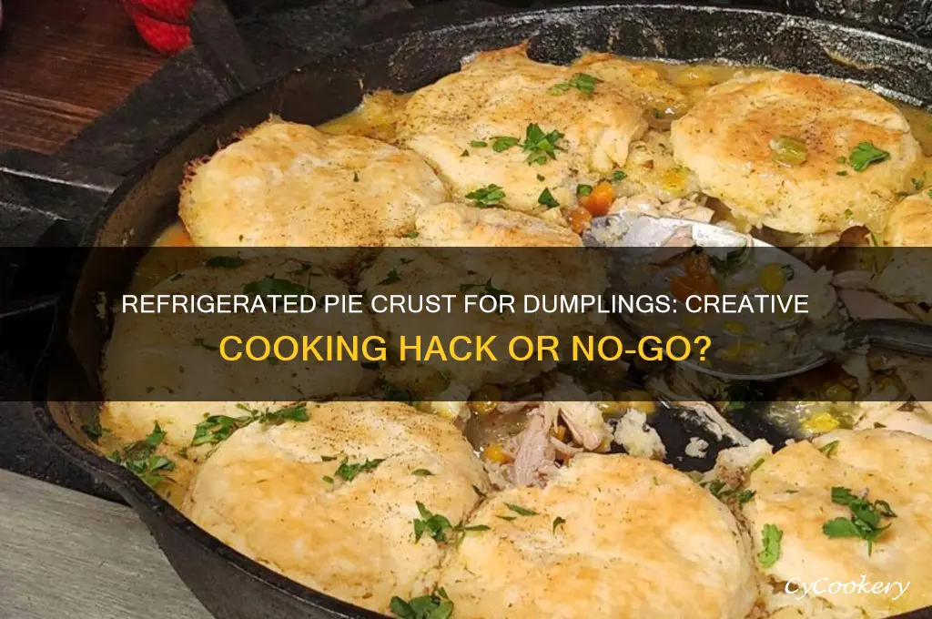 can you use refrigerated pie crust for dumplings