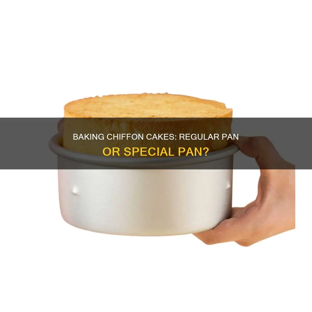 can you use regular baking pan with chiffon cake
