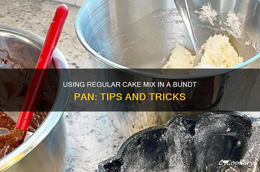 can you use regular cake mix in a bundt pan
