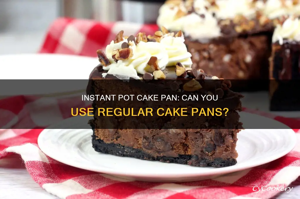 can you use regular cake pan in instant pot
