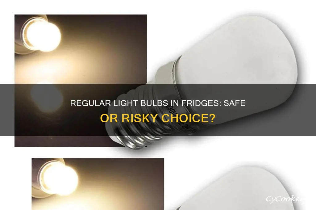 can you use regular light bulb in refrigerator