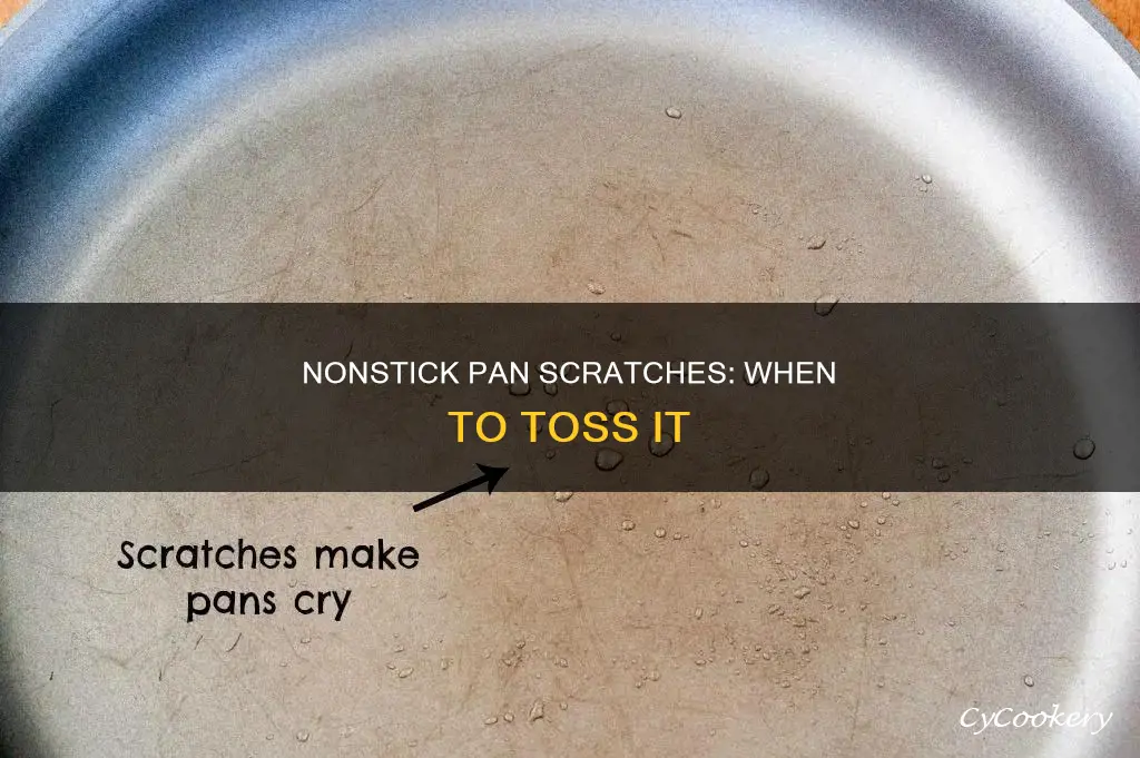 can you use sratched nonstick pan