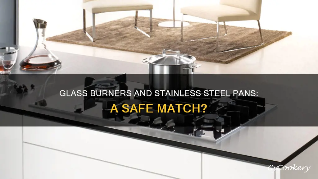 can you use stainless steel pan on glass burner