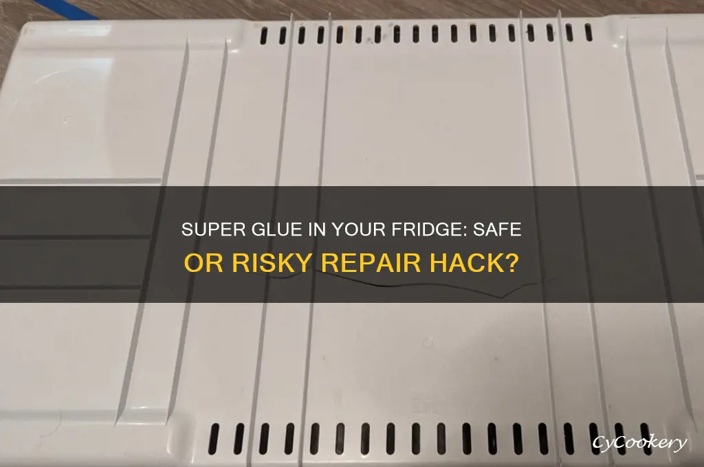 can you use super glue inside your refrigerator