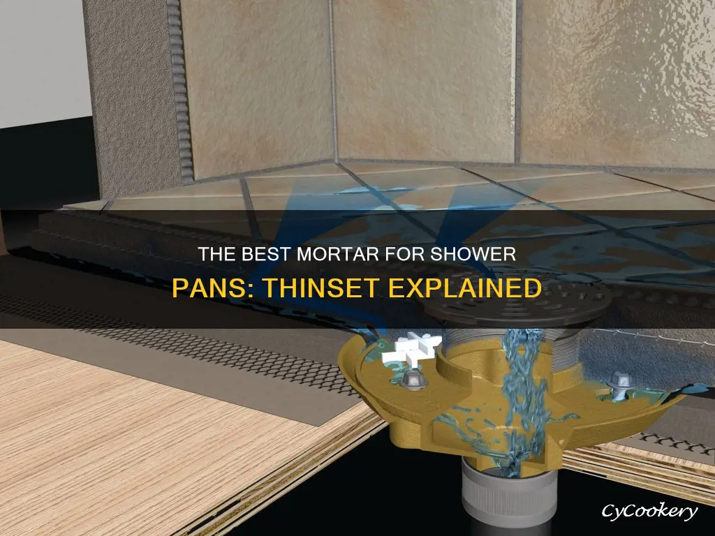can you use thinset for shower pan