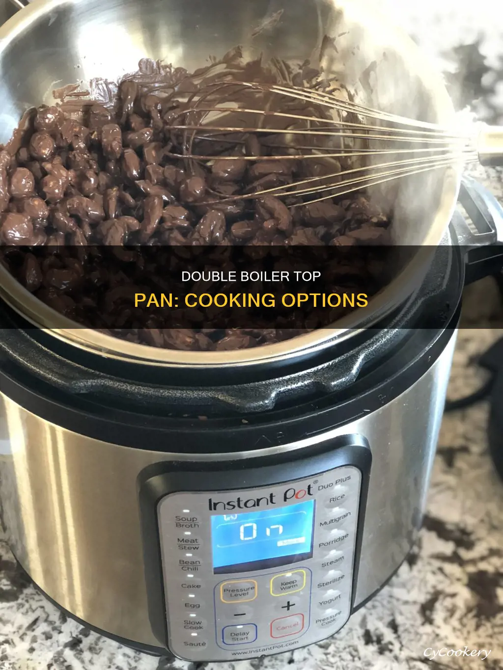 can you use top pan of double boiler to cook