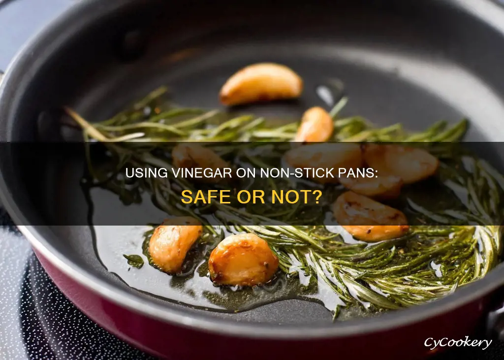 can you use vinegar on non stick pans