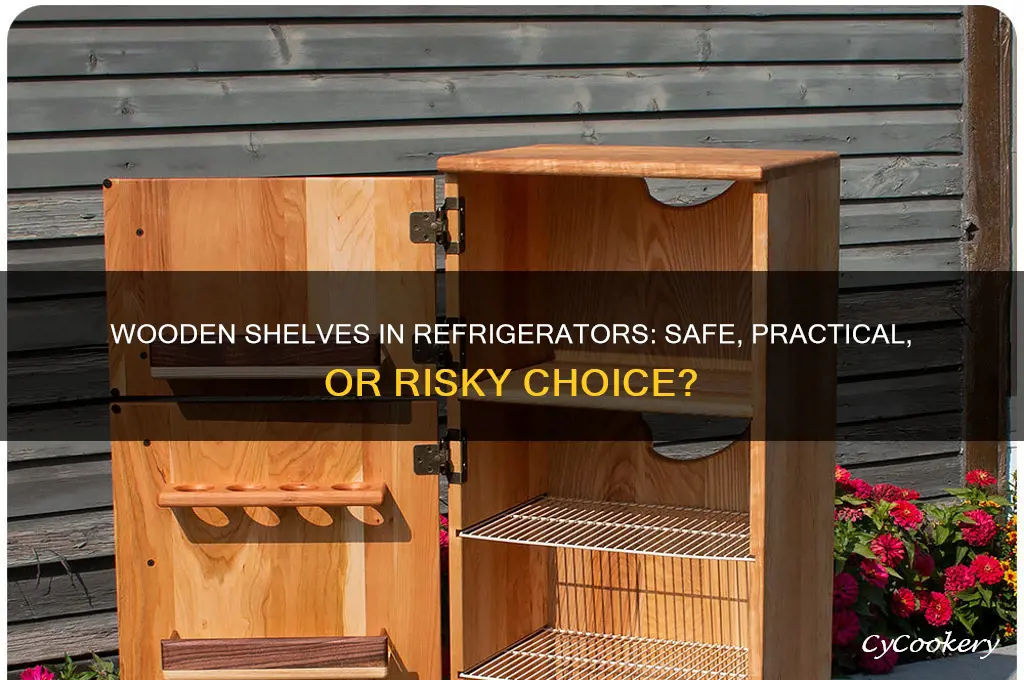 can you use wooden shelves in refrigerator