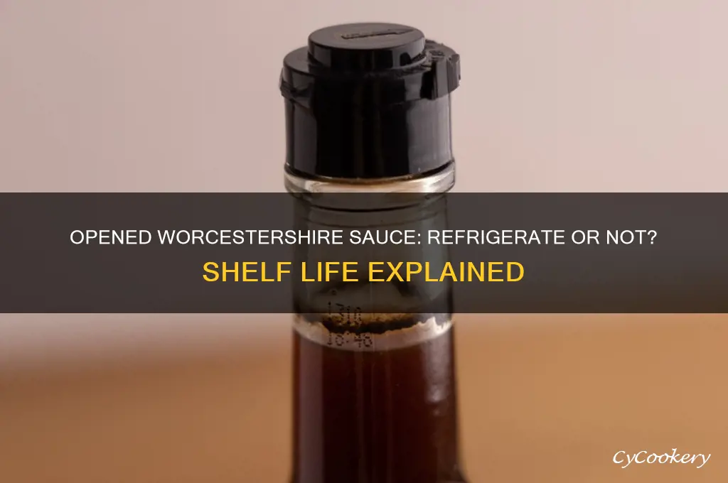 can you use worcestershire if opened and not refrigerated
