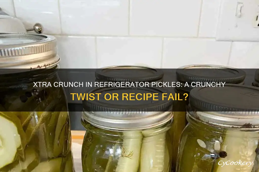 can you use xtra crunch for refrigerator pickles